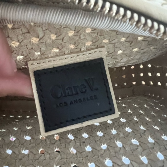 Clare V Cream Textured Crossbody Bag - Picture 5 of 6